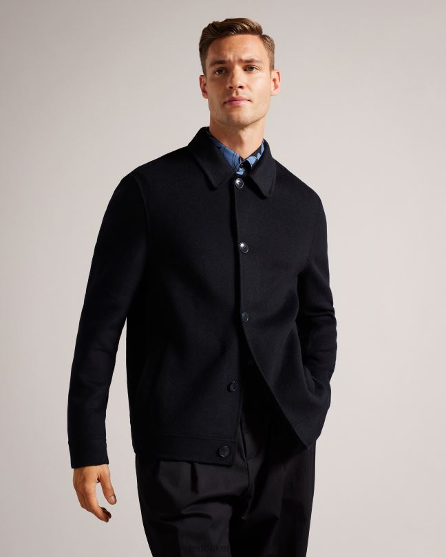 TEDBAKERジャケット TED BAKER ワッフルニットキルテッドフルジップボンバー